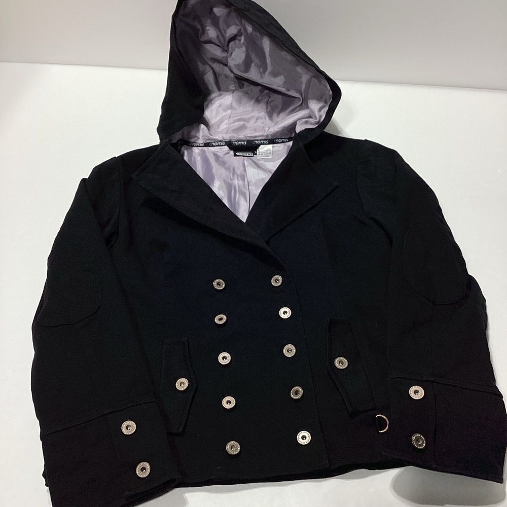 Nomis Crossover Front Jacket With Hood Double Breasted L